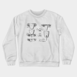 Automatic Bowling Mechanism Vintage Patent Hand Drawing Crewneck Sweatshirt